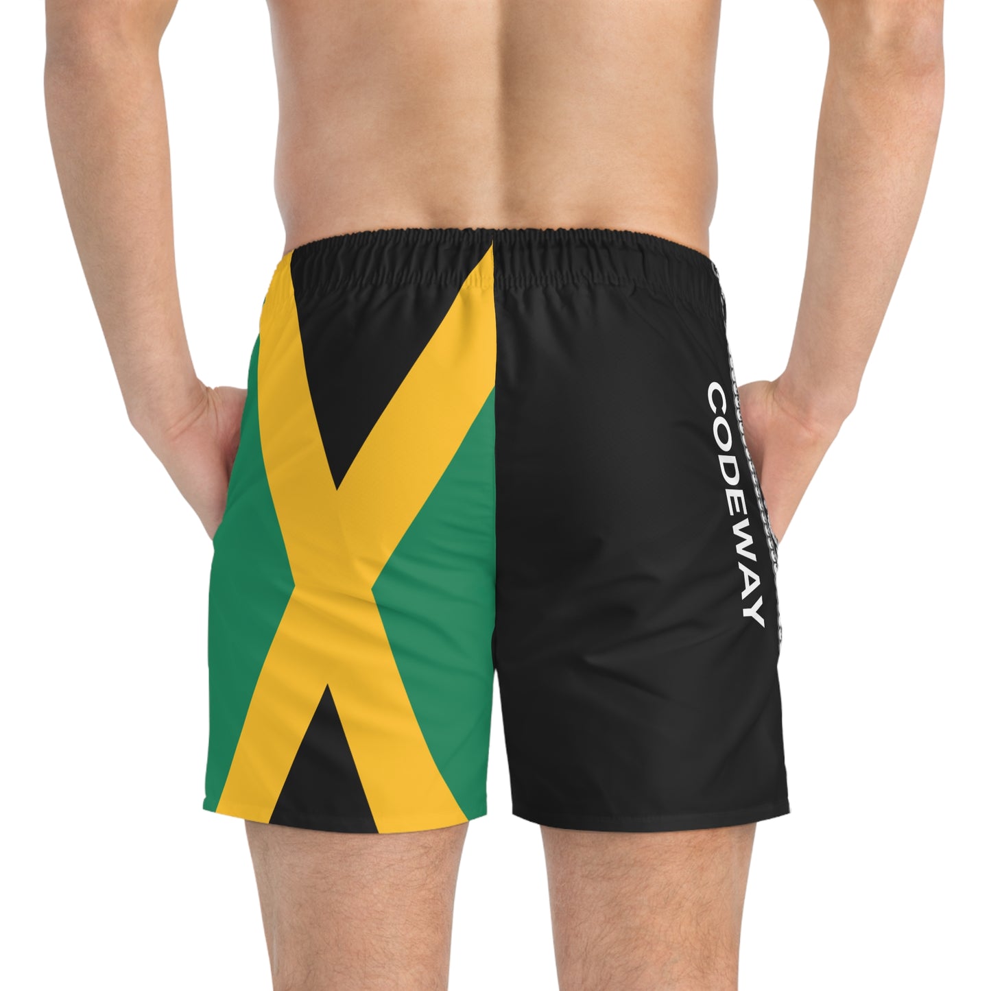 Full Jamaica Code Swim Trunks