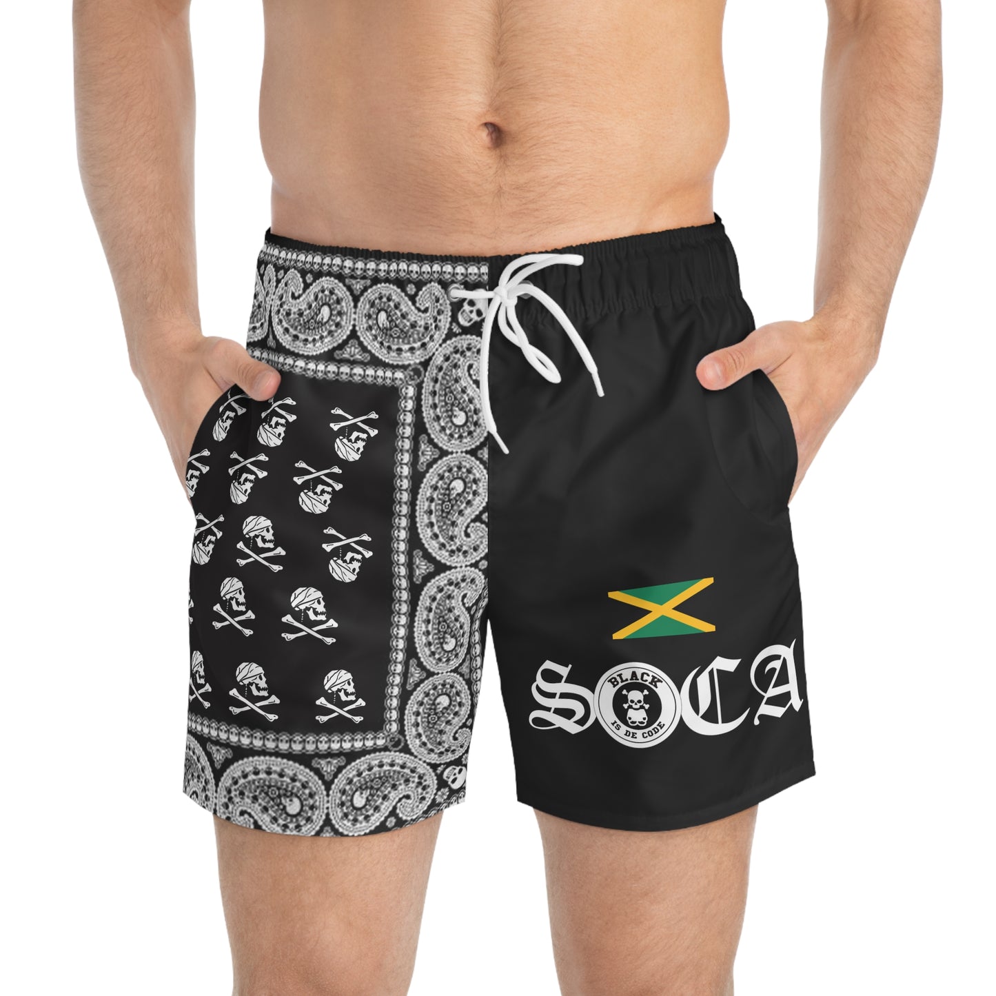 Jamaica Code Swim Trunks