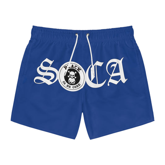 (Blue) Soca Code Swim Trunks