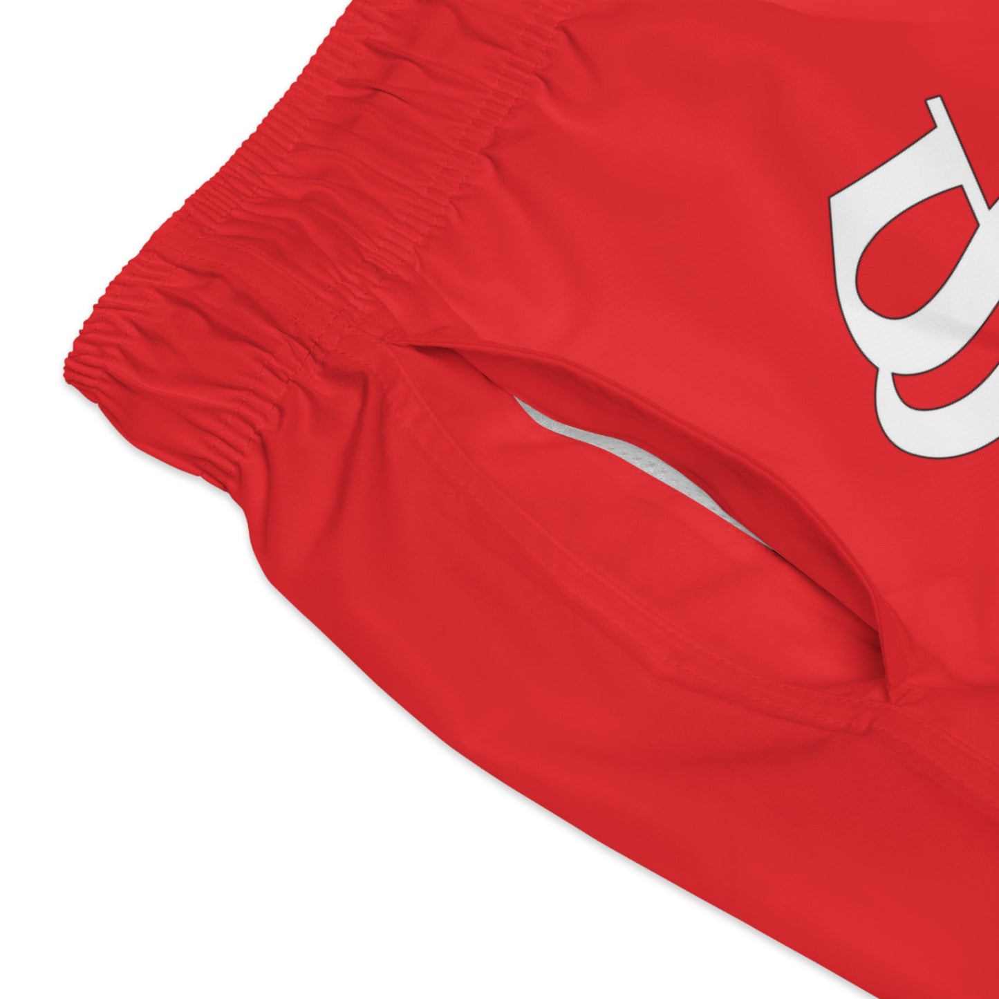 (Red) Soca Code Swim Trunks