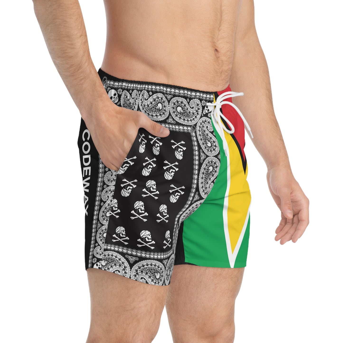 Full Guyanese Code Swim Trunks