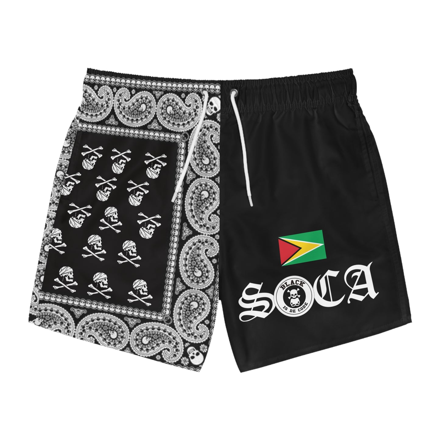 Guyanese Code Swim Trunks