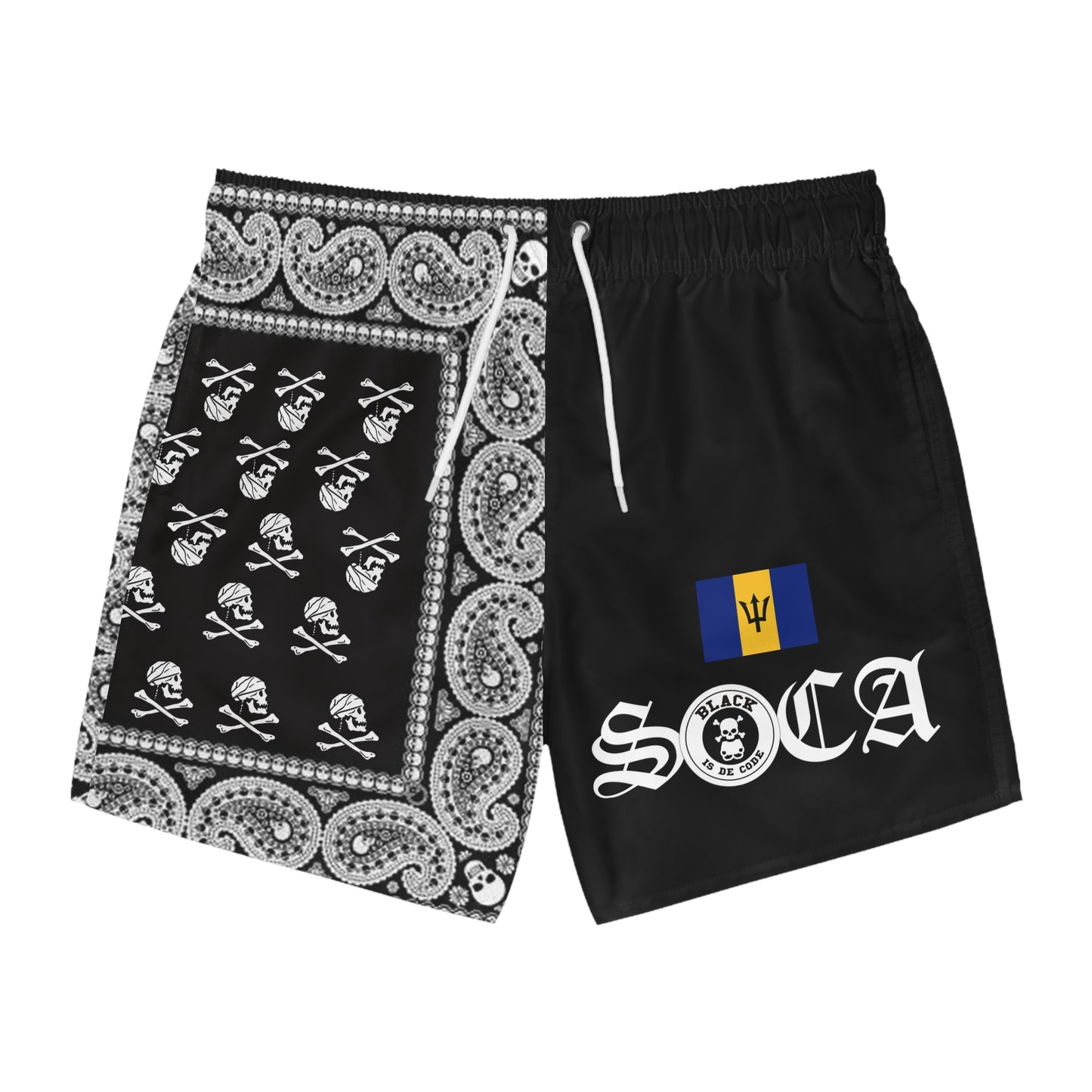 Barbados Code Swim Trunks