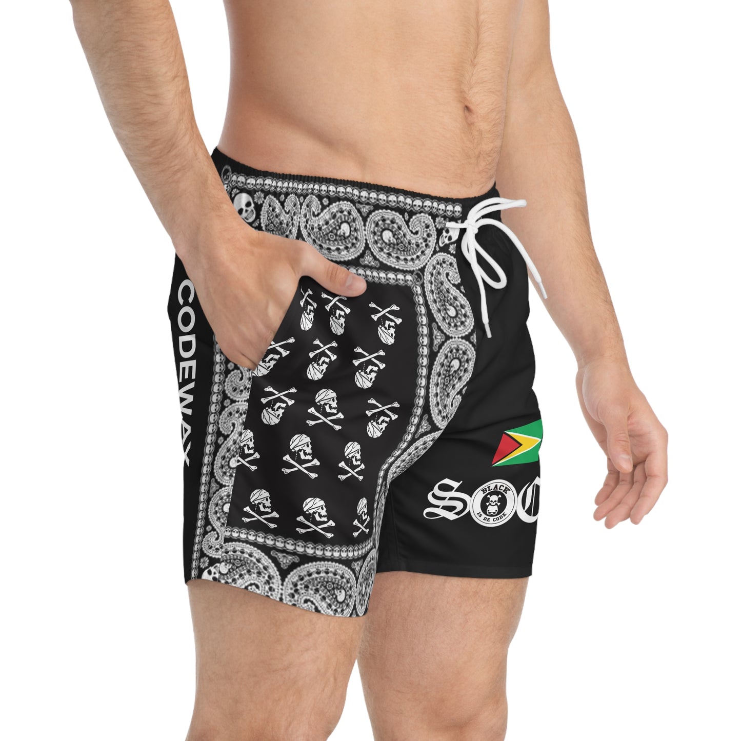 Guyanese Code Swim Trunks